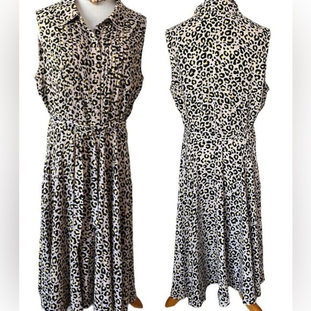 Nanette Lepore Sleeveless Cheetah Dress
